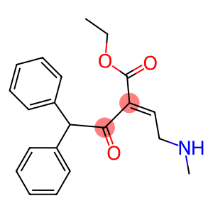 2-(2-Methylaminoethylidene)-4,4-diphenyl-3-oxobutyric acid ethyl ester