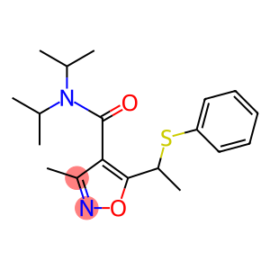 3-Methyl-4-(diisopropylcarbamoyl)-5-[1-(phenylthio)ethyl]isoxazole