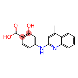 4-(4-Methyl-2-quinolylamino)salicylic acid