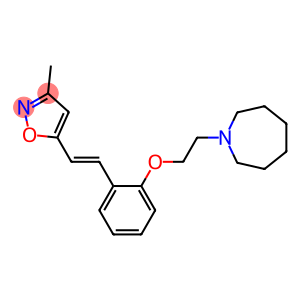 3-Methyl-5-[2-[2-[2-(1-azacycloheptan-1-yl)ethoxy]phenyl]ethenyl]isoxazole