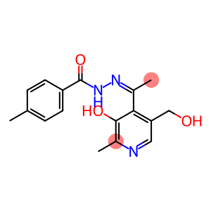 1-(2-Methyl-3-hydroxy-5-hydroxymethylpyridin-4-yl)ethanone 4-methylbenzoyl hydrazone