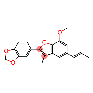 3-Methyl-5-(1-propenyl)-2-(1,3-benzodioxol-5-yl)-7-methoxybenzofuran