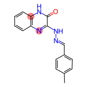 4-METHYLBENZENECARBALDEHYDE N-(3-OXO-3,4-DIHYDRO-2-QUINOXALINYL)HYDRAZONE