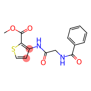methyl 3-{[2-(benzoylamino)acetyl]amino}-2-thiophenecarboxylate