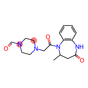 4-[2-(2-methyl-4-oxo-2,3,4,5-tetrahydro-1H-1,5-benzodiazepin-1-yl)-2-oxoethyl]tetrahydro-1(2H)-pyrazinecarbaldehyde