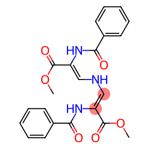 methyl 2-(benzoylamino)-3-{[2-(benzoylamino)-3-methoxy-3-oxo-1-propenyl]amino}acrylate