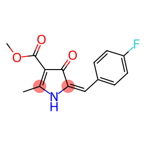 methyl 5-(4-fluorobenzylidene)-2-methyl-4-oxo-4,5-dihydro-1H-pyrrole-3-carboxylate