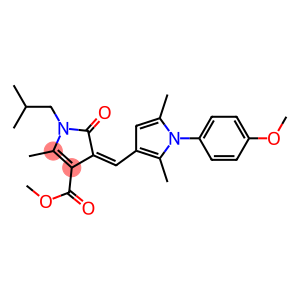 methyl 1-isobutyl-4-{[1-(4-methoxyphenyl)-2,5-dimethyl-1H-pyrrol-3-yl]methylene}-2-methyl-5-oxo-4,5-dihydro-1H-pyrrole-3-carboxylate