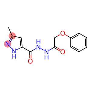 3-methyl-N'-(2-phenoxyacetyl)-1H-pyrazole-5-carbohydrazide