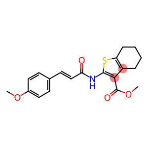 methyl 2-{[(E)-3-(4-methoxyphenyl)-2-propenoyl]amino}-4,5,6,7-tetrahydro-1-benzothiophene-3-carboxylate