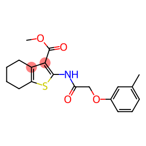 methyl 2-{[2-(3-methylphenoxy)acetyl]amino}-4,5,6,7-tetrahydro-1-benzothiophene-3-carboxylate