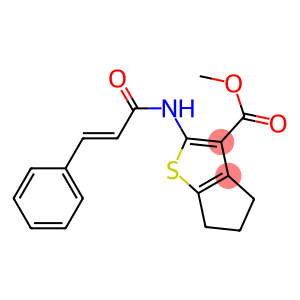 methyl 2-{[(E)-3-phenyl-2-propenoyl]amino}-5,6-dihydro-4H-cyclopenta[b]thiophene-3-carboxylate