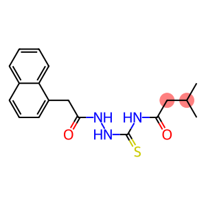 3-methyl-N-({2-[2-(1-naphthyl)acetyl]hydrazino}carbothioyl)butanamide