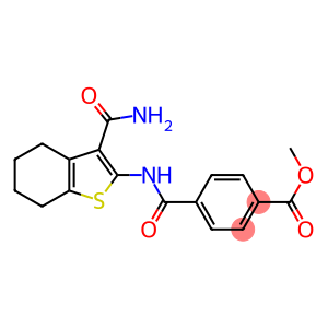 methyl 4-({[3-(aminocarbonyl)-4,5,6,7-tetrahydro-1-benzothiophen-2-yl]amino}carbonyl)benzoate