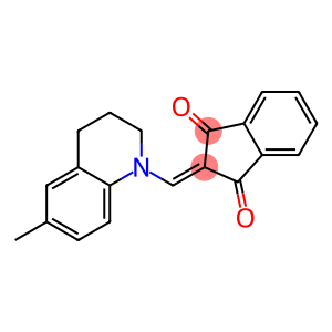 2-{[6-methyl-3,4-dihydro-1(2H)-quinolinyl]methylene}-1H-indene-1,3(2H)-dione