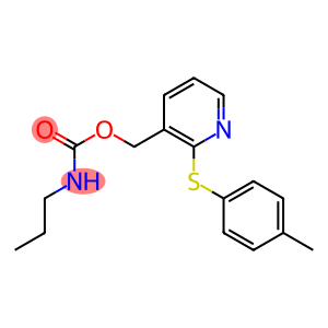 {2-[(4-methylphenyl)sulfanyl]-3-pyridinyl}methyl N-propylcarbamate