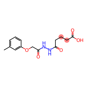 5-{2-[2-(3-methylphenoxy)acetyl]hydrazino}-5-oxopentanoic acid