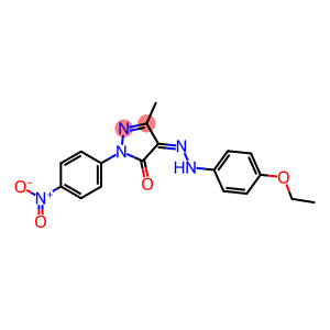 3-methyl-1-(4-nitrophenyl)-1H-pyrazole-4,5-dione 4-[N-(4-ethoxyphenyl)hydrazone]