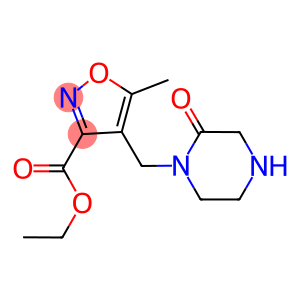 5-METHYL-4-(2-OXO-PIPERAZIN-1-YLMETHYL)-ISOXAZOLE-3-CARBOXYLIC ACID ETHYL ESTER