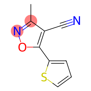 3-METHYL-5-(THIOPHEN-2-YL)ISOXAZOLE-4-CARBONITRILE