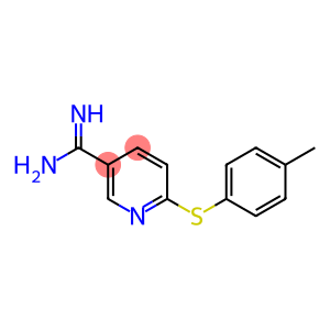 6-[(4-methylphenyl)sulfanyl]pyridine-3-carboximidamide