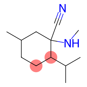 5-methyl-1-(methylamino)-2-(propan-2-yl)cyclohexane-1-carbonitrile