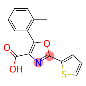 5-(2-methylphenyl)-2-(thiophen-2-yl)-1,3-oxazole-4-carboxylic acid