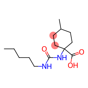 4-methyl-1-[(pentylcarbamoyl)amino]cyclohexane-1-carboxylic acid