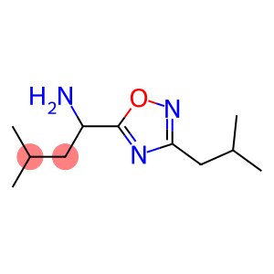 3-methyl-1-[3-(2-methylpropyl)-1,2,4-oxadiazol-5-yl]butan-1-amine