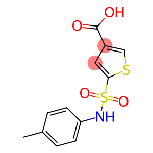 5-[(4-methylphenyl)sulfamoyl]thiophene-3-carboxylic acid