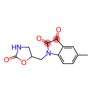5-methyl-1-[(2-oxo-1,3-oxazolidin-5-yl)methyl]-2,3-dihydro-1H-indole-2,3-dione