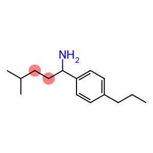 4-methyl-1-(4-propylphenyl)pentan-1-amine
