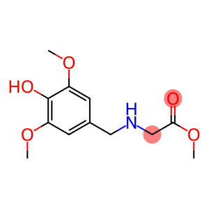 methyl 2-{[(4-hydroxy-3,5-dimethoxyphenyl)methyl]amino}acetate