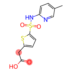 2-{5-[(5-methylpyridin-2-yl)sulfamoyl]thiophen-2-yl}acetic acid