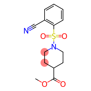 methyl 1-[(2-cyanobenzene)sulfonyl]piperidine-4-carboxylate