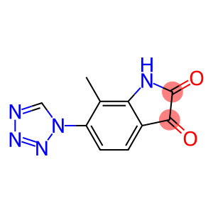 7-methyl-6-(1H-tetrazol-1-yl)-1H-indole-2,3-dione
