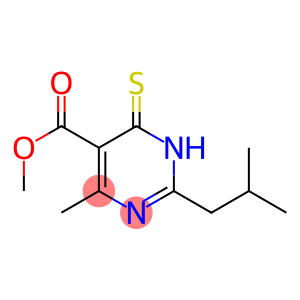 methyl 2-isobutyl-4-methyl-6-thioxo-1,6-dihydropyrimidine-5-carboxylate