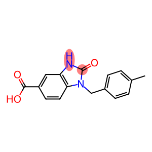 1-[(4-methylphenyl)methyl]-2-oxo-2,3-dihydro-1H-1,3-benzodiazole-5-carboxylic acid