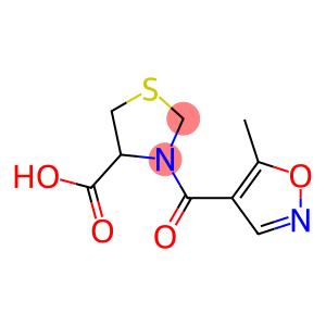 3-[(5-methylisoxazol-4-yl)carbonyl]-1,3-thiazolidine-4-carboxylic acid