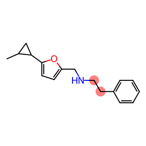 {[5-(2-methylcyclopropyl)furan-2-yl]methyl}(2-phenylethyl)amine