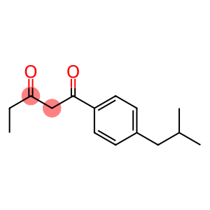 1-[4-(2-methylpropyl)phenyl]pentane-1,3-dione