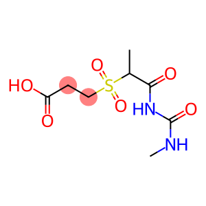 3-({1-[(methylcarbamoyl)amino]-1-oxopropane-2-}sulfonyl)propanoic acid