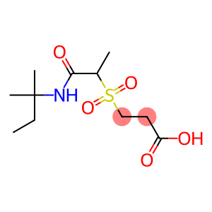 3-({1-[(2-methylbutan-2-yl)carbamoyl]ethane}sulfonyl)propanoic acid