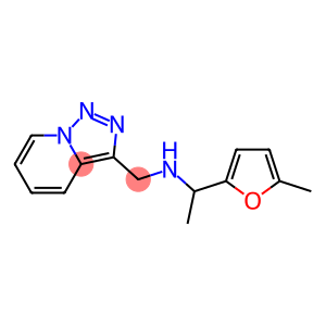[1-(5-methylfuran-2-yl)ethyl]({[1,2,4]triazolo[3,4-a]pyridin-3-ylmethyl})amine
