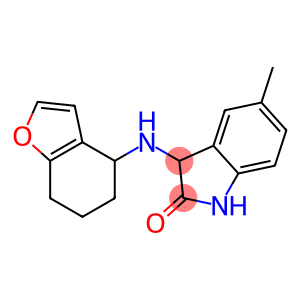 5-methyl-3-(4,5,6,7-tetrahydro-1-benzofuran-4-ylamino)-2,3-dihydro-1H-indol-2-one