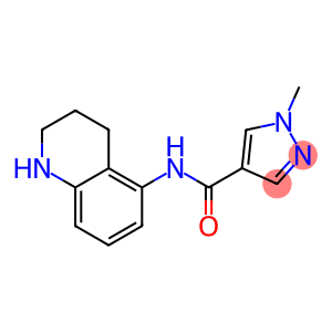 1-methyl-N-(1,2,3,4-tetrahydroquinolin-5-yl)-1H-pyrazole-4-carboxamide