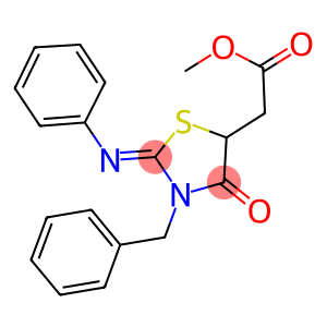 METHYL [(2Z)-3-BENZYL-4-OXO-2-(PHENYLIMINO)-1,3-THIAZOLIDIN-5-YL]ACETATE