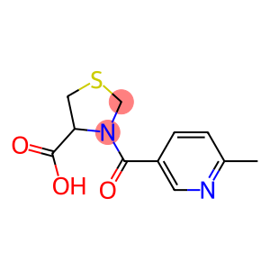 3-[(6-methylpyridin-3-yl)carbonyl]-1,3-thiazolidine-4-carboxylic acid