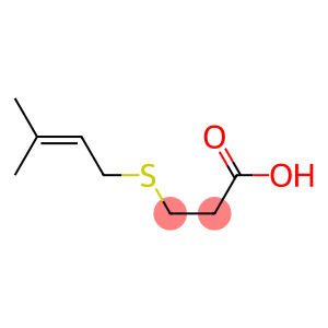 3-[(3-methylbut-2-enyl)thio]propanoic acid