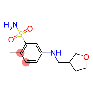 2-methyl-5-[(oxolan-3-ylmethyl)amino]benzene-1-sulfonamide